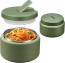13.5oz Soup Thermo for Hot Food Kids with Buckle Lid Insulated Vacuum Food Jar Wide Mouth Leakproof Stainless Steel Lunch Container (Green) by TinyTreasures Baby Boutique