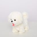 CU-MATE Plush Interactive Maltese Simulation Dog-Realistic Puppy Electronic Toy Dog with Walking/Barking/Wagging Tail/Talking-Like Real Robotic Present by TinyTreasures Baby Boutique