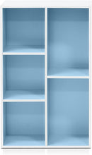 Furinno 5-Cube Reversible Open Shelf, White/Light Blue 11069WH/LBL by TinyTreasures Baby Boutique