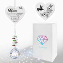Memorial Gifts for Loss of Mom, Sympathy Gifts for Loss of Mom, Mom in Heaven Memorial Crystal Suncatcher for Window Home Decor (Mom) by GreenHaven Gardens