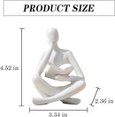 Bookshelf Decor Thinker Statue - Abstract Style Thinker Sculptures Modern Aesthetic Figurine Decoration Statues for Home Decor-Zuo Si-White by CozyNest Decor