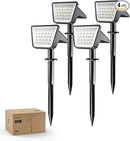 Philips 4 Packs Solar Spot Lights Outdoor Waterproof, 28 LED 7500K Solar Powered Landscape Pathway Lights, Dusk to Dawn Solar Spotlights for Garden, Yard, Lawn, Walkway, Driveway by CozyNest Decor
