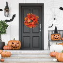 24" Fall Wreath for Front Door Outside - Sunflower, Pumpkin, Berry & Maple Leaves | Weatherproof Autumn Outdoor Wreaths with Hanger Hook for Thanksgiving, Harvest by CozyNest Decor