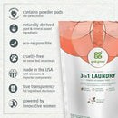 Grab Green 3-in-1 Laundry Detergent Pods, 24 Count, Gardenia Scent, Plant and Mineral Based, Superior Cleaning Power, Stain Remover, Brightens Clothes by TinyTreasures Baby Boutique