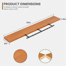 Fun Memories 55 Inches Floating Shelves - 8 Inch Deep Rustic Solid Pine Wood Wall Shelves for Storage - Farmhouse Wall Mounted for Living Room - Heavy-Duty Metal Bracket - 55" W x 8" D - Honey by CozyNest Decor