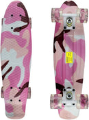 Skateboards Complete 22 Inch Mini Cruiser Retro Skateboard for Kids Boys Youths Beginners by TinyTreasures Baby Boutique