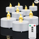 Tea Light Candles with Remote Control,50pack Flickering Flameless LED Candle,Long Lasting 400+Hours,Battery Operated with Timer for Home Decoration Seasonal &Festival Celebration WarmYellow by GreenHaven Gardens