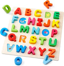 Coogam Wooden Alphabet Puzzle – ABC Letters Sorting Board Blocks Montessori Matching Game Jigsaw Educational Early Learning Toy Gift for Preschool Year Old Kids by TinyTreasures Baby Boutique