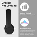 LilGadgets Connect+ Wired Kids Headphones for School with Mic, Volume Limited & Noise Reduction, On-Ear Headset with Cord, SharePort Technology for Multiple Kids & SoftTouch Padding, Black by TinyTreasures Baby Boutique