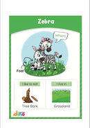 Animals and Their Babies Flashcards | Animal Sound | Animal Habitat Flashcards for Toddlers and Kids - 40 Animals - Non Tearable and Water Resistant | Reusable by TinyTreasures Baby Boutique
