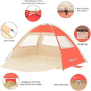 Gorich Beach Tent Sun Shelter for 3/4-5/6-7/8-10 Person with UPF 50＋ UV Protection, Lightweight & Easy Setup Beach Shade Canopy, Portable Beach Shade Tent Beach Cabana by TinyTreasures Baby Boutique