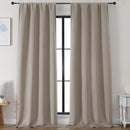 Simplebrand Stone Blackout Curtains for Bedroom 96 Inches Long 2 Panels, Solid Thermal Insulated, Energy Saving Living Room Window Treatment Curtains Blackout Drapes, W50 x L96 Inch, Stone by TinyTreasures Baby Boutique