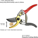 TONMA Bypass Pruning Shears [Made in Japan] 8 Inch Heavy Duty Garden Shears for Gardening, Professional Hand Pruners Garden Clippers with Japanese SK4 Steel Blades, Ergonomic Non-Slip Grip by GreenHaven Gardens