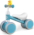 Baby Balance Bike Toys for 12-36 Months Kids Toy Boy and Girls Gifts Toddler Best First Birthday Gift Children Walker No Pedal Infant 4 Wheels Bicycle (Classic, Light Blue) by TinyTreasures Baby Boutique