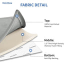Play Mat for Babies Toddlers,1.3" Thick Elasti-Foam Anti-Fall Cushion Mat for kids Room,28×72 Bedroom Bedside Rugs,Water-Repellent Soft Coral Velvet,Non-Slip(Light Grey) by TinyTreasures Baby Boutique