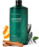 Aromaplan Hotel Scents Santal 16 Fl Oz (473ml), Home Luxury Aroma & Hotel Diffuser Oil- Hotel Diffuser Oil for Aromatherapy- USA Made, Bigger Bottle, Bolder Aroma & Longer Lasting by CozyNest Decor