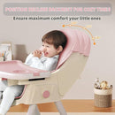 High Chairs for Babies and Toddlers, 4 in 1 Convertible Baby High Chair, Portable High Chair for Travel with Adjustable Height and Back, Foldable HighChair with Wheels& Pu Cushion by TinyTreasures Baby Boutique