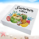 Oqtumes Summer Vibes Decorations Fruit Wooden Sign Rustic Home Decor 5 x 5 Inches by CozyNest Decor