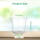 50 Packs 4 Inch Reinforced Clear Nursery Pots with Drainage Hole, Transparent Variety Pack Plastic Plant Pot Seedling Planter Seed Starter Flower by GreenHaven Gardens