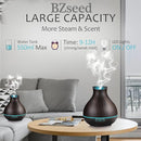 BZseed Aromatherapy Essential Oil Diffusers,2 PCS 550ml High Mist Output Humidifiers for Large Room, Home, Waterless Auto-Off, 7 Color LED Lights Cool Mist Humidifier Ultrasonic Diffusers by TinyTreasures Baby Boutique