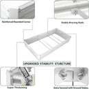 A ANLEOLIFE 8X4X1.5 ft Galvanized Raised Garden Bed, Rectangle Above Ground Modular Metal Planter Boxes Outdoor for Vegetables Flowers Herbs, Anti-Rust & Easy-Setup, Antique White by GreenHaven Gardens