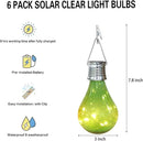 pearlstar Solar Light Bulbs Outdoor Waterproof Garden Camping Hanging LED Light Lamp Bulb Globe Hanging Lights for Home Yard Christmas Party Holiday Decorations (6 Pack-Solar Light Bulbs) by GreenHaven Gardens