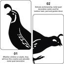 NUOBESTY 4pcs Metal Quail Garden Decorative Statues Standing Metal Quail Lawn Sculptures Ornaments Metal Quail Art Sculptures for Yard Garden Lawn Decor Animal Outdoor Decorations by GreenHaven Gardens