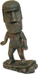 Moai Statue Decor - 6 Inch Easter Island Oranment Resin Stone Decoration for Room Accessories Antique Sculpture for Office Desktop (Surfing) by CozyNest Decor