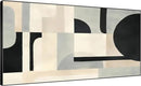 SIGNWIN 36"x72" Extra Large Framed Wall Art Modern Neutral Abstract Geometric in Black and Beige, Clean Minimalist Design for Home Living Room Bedroom Decor (Frame Assembly Required) by CozyNest Decor
