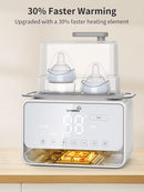 GROWSNY Fast Baby Bottle Warmer, 12-in-1 Milk Warmer with Steam and Water Bath Warming Modes for Breastmilk &Formula, Food Heating,with Thaw, Steri-lize, Egg Boil Function, Fits Most Types of Bottles by TinyTreasures Baby Boutique