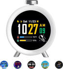 Dekala ChronoSense Alarm Clock for Bedroom Temperature Humidity, 7-Day Programmable 4 Alarms, 100dB Loud Gradual Alarm Clock Heavy Sleeper, IPS Screen Animation, Hourly Chime by TinyTreasures Baby Boutique
