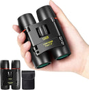 12X25 Mini Pocket Binoculars Compact, Small Lightweight Foldable for Adults Kids Bird Watching, Travel, Opera Concert, Hiking, Cruise, Football Game Green by TinyTreasures Baby Boutique