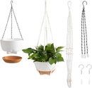 VEVOR Hanging Planters, 10 Inch Self-Watering Hanging Planter, 2 Pack Flower Pots with Drainage Hole & 2 Kinds of Plant Hangers, Plastic Basket Pots, for Garden Home Decor, Indoor & Outdoor Plants by CozyNest Decor