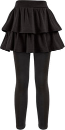 Girls School Uniform Pants Leggings with Skirts Stretch Warm Jegging 4-12 Years by TinyTreasures Baby Boutique
