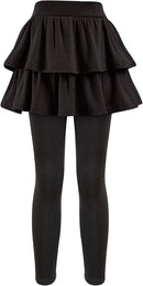 Girls School Uniform Pants Leggings with Skirts Stretch Warm Jegging 4-12 Years by TinyTreasures Baby Boutique