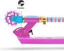 Jetson Character Kids Kick Scooter, LED Lights on Stem & Light-Up Wheels, Lightweight Frame, Height-Adjustable Handlebar, Lean-to-Steer System, Easy-Fold Mechanism by TinyTreasures Baby Boutique
