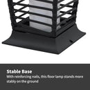 2 Pieces Outdoor Floor Lamp Weather-Resistant Outdoor Wicker Light Solar Powered Lantern Deck Lights for Patio Yard Garden by CozyNest Decor