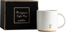 COLLECTIVE HOME - Monogram Ceramic Mugs, 15 oz Golden Initial Coffee Cups, Elegant Alphabet Tea Mugs, Elegant Personalized Mug with Gift Box, Luxurious Cups for Office and Home (r) by CozyNest Decor
