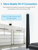 meross Smart Garage Door Opener Remote with External Antenna, Up to 3 Single Doors, Compatible with Apple HomeKit, Amazon Alexa, Google Assistant, SmartThings, App Control, No Hub Needed by GreenHaven Gardens