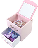 Girl Jewelry Box Pink Cute bunny Tabletop Children Storage Box Little girl birthday christmas Gift kids jewelry box Organizer by TinyTreasures Baby Boutique