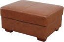Ottoman Rectangular Storage Ottoman Bench, Genuine Cow Leather Footrest, Coffee Table, Stool Footstool with Hinged Lid for Living Room, Bedroom, Entryway, Brown, 36.5"x28"x18.5" by CozyNest Decor