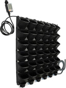 36 Pockets Hanging Planter Bags, Vertical Wall Mounted Plant Planting Grow Bags, Stackable Wall Planter with Timer, Self Watering Hanging Planters for Outdoor Indoor Garden-Black by CozyNest Decor