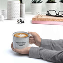 DISCOUNT PROMOS Custom Ceramic Campfire Coffee Mugs 13 oz. Set of 10, Personalized Bulk Pack - Perfect for Tea, Espresso, Cappuccino, Hot Cocoa - White by TinyTreasures Baby Boutique