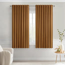 MIULEE Golden Brown Back Tab Blackout Curtains 63 Inch Length 2 Panels Set for Living Room Bedroom Privacy, Rod Pocket/Pinch Pleat Thermal Insulated Room Darkening Pleated Light Blocking Drapes by TinyTreasures Baby Boutique