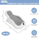 Baby Bath Support,Ideal for Babies Less Than 6 Months Old,with Thermometer-Adjustable Slope Newborn Bathtub, Baby tubs for Baby tubs for Newborn Essentials Must Haves (Gray) by TinyTreasures Baby Boutique