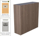 9-Cube Storage Shelf Bookcase - Wooden 3-Tier Floor Standing Open Bookshelf for Home and Office, Cuby Orgainzer, Walnut by CozyNest Decor