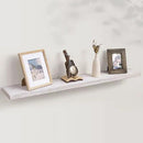 Axeman Floating Shelves for Wall, Rustic Elm Wood 48''W x 8" D Wall Shelf with Invisible Bracket, Large Long Wall Mounted Storage Shelves for Living Room, Bedroom, Kitchen, Bathroom Decor, White Wash by CozyNest Decor