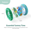 The Peanutshell Inflatable Tummy Time Roller - Crawling Toys for Babies, Soft & Supportive Baby Tummy Time Roller, Water-Friendly Crawling Toys for 6-12 Months - Land and Sea by TinyTreasures Baby Boutique