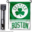 WinCraft Boston Celtics Garden Flag with Stand Holder by GreenHaven Gardens