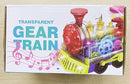 Kizeefun Light Up Train Toy for Toddlers: Transparent Gear Car Toy for Kids with Cool Light and Music Educational Crawling Toys for Baby Boys and Girls by TinyTreasures Baby Boutique